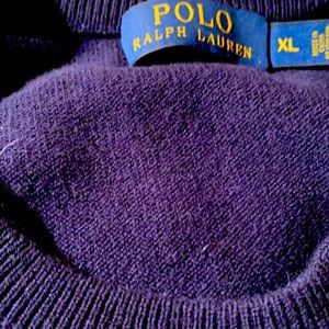 Polo wool sweater cobalt XL